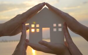 Hands Forming a House